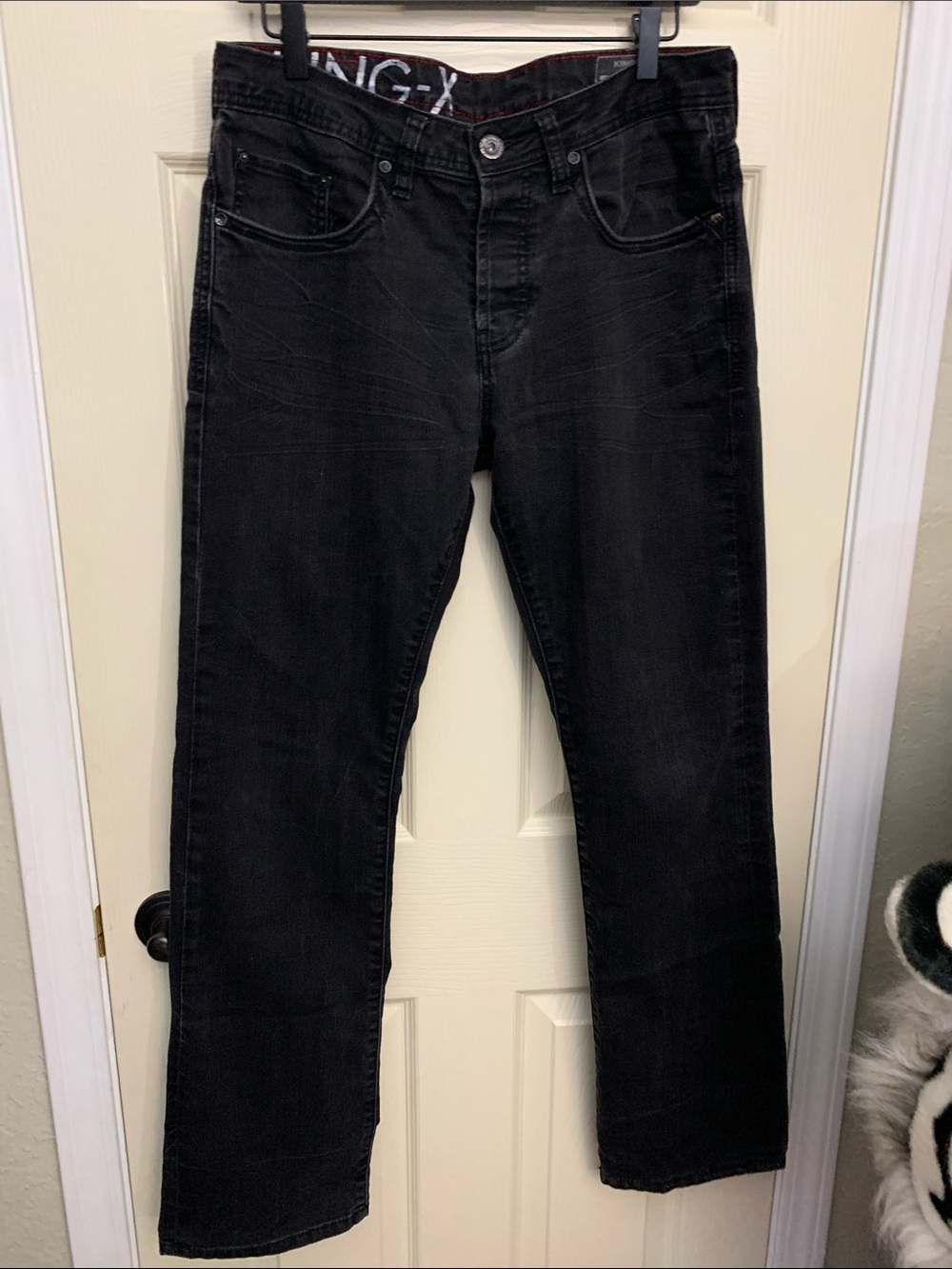 Buffalo David Bitton “King-X” Men's Slim Straight Jeans - Black